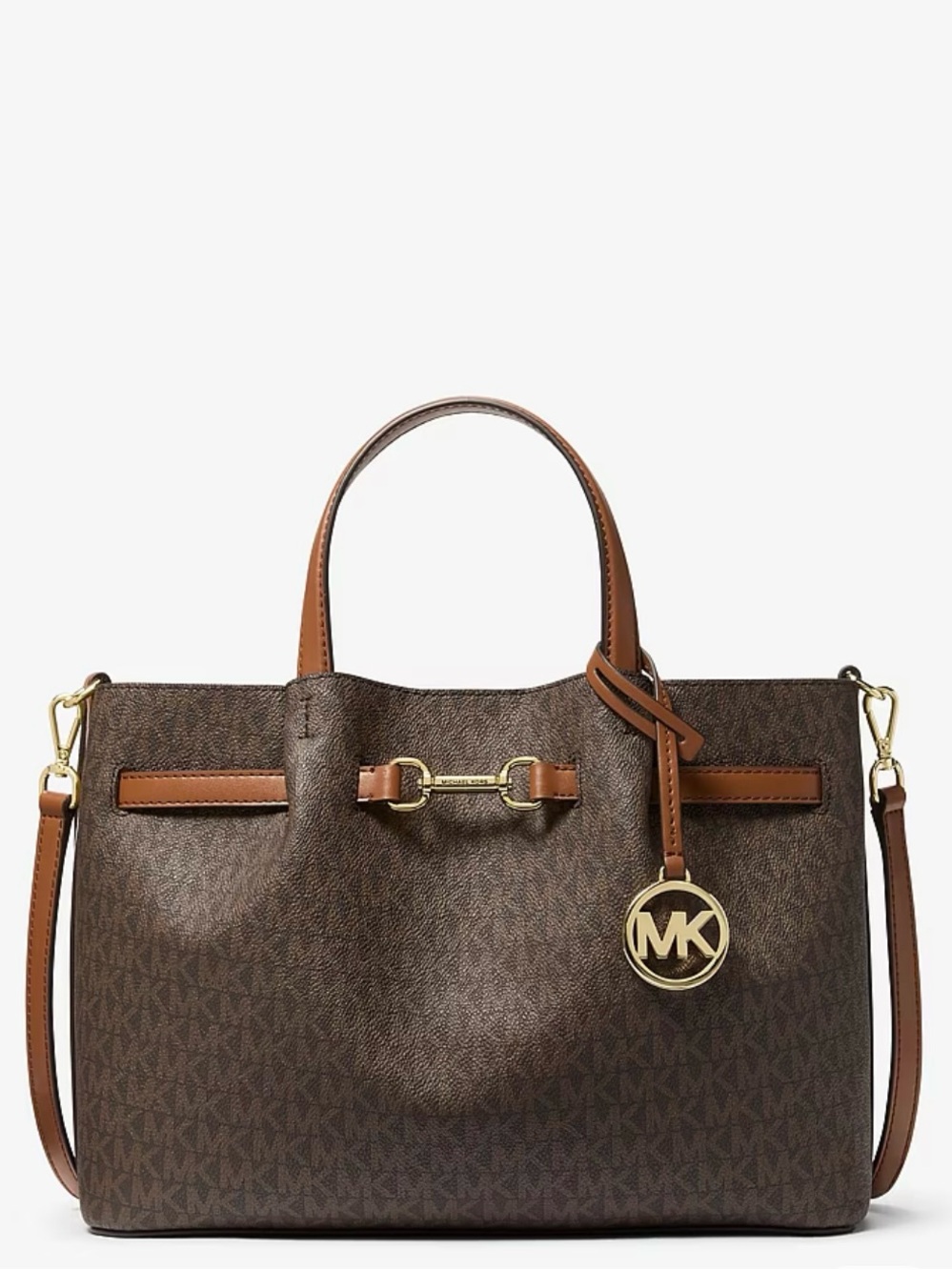 Michael Kors Medium  Brown Carson Satchel